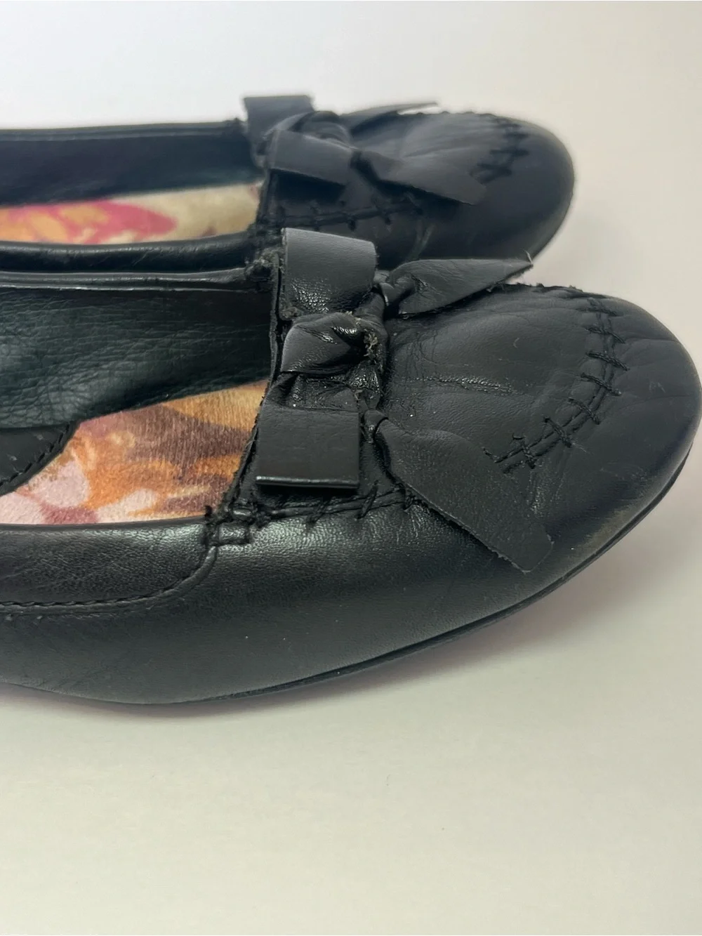 Born Leather Ballet Flats Bow Detail Preppy Comfortable Classic Slip on Flats 7